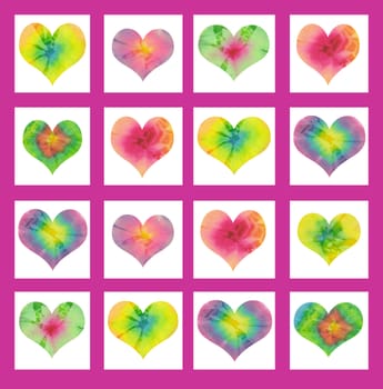 batik valentin hearts background