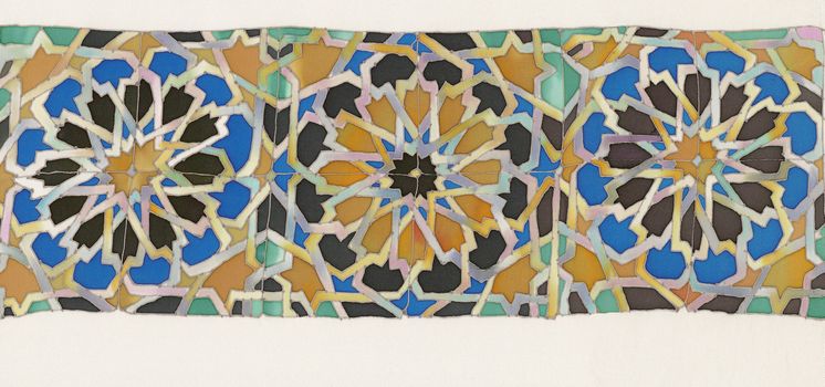 old islam tiles batik pattern