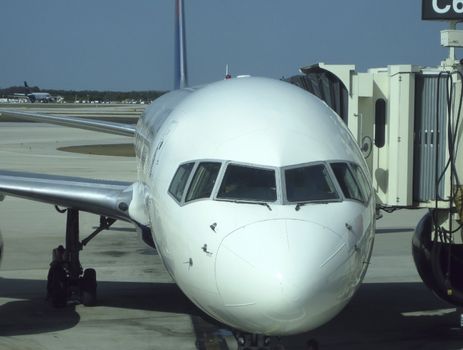 picture of an airplane in tarmac