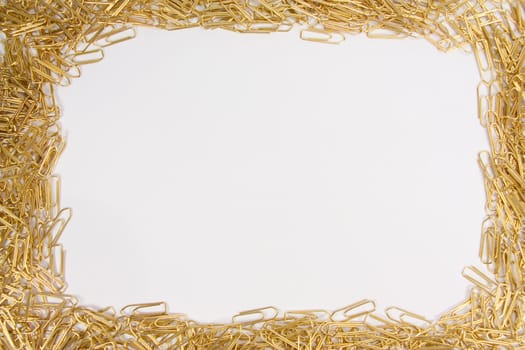 Picture of paperclips in a frame