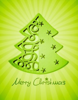 An image of a nice green christmas background