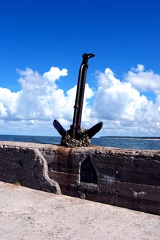 Anchor is a symbol of almost all world's ports