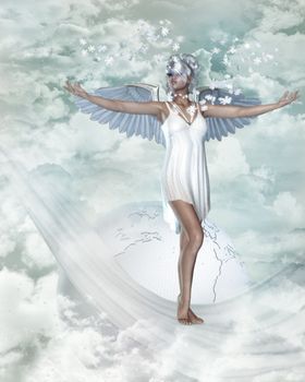 a beautiful snow angel does it snow