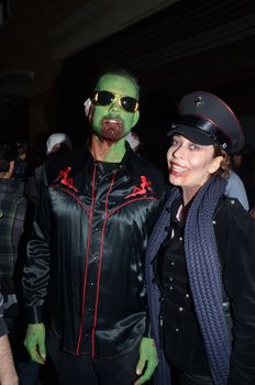 London - October 8: People Attending The Annual Zombie Walk London October 8th, 2011 in London, England.