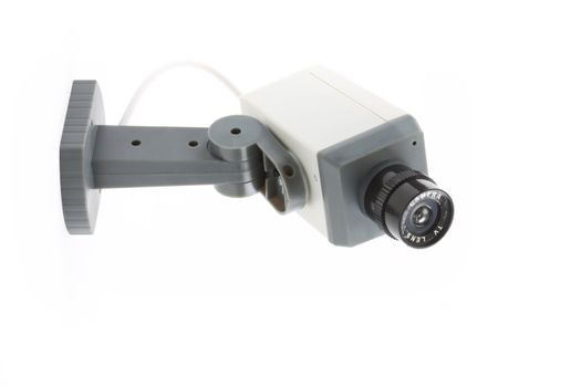 security digital camera over white