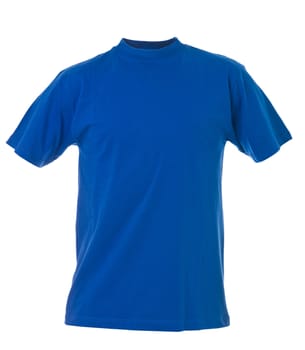 Blue T-shirt isolated on white background