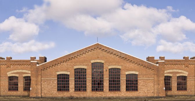 Old Fashioned Brick Wall building