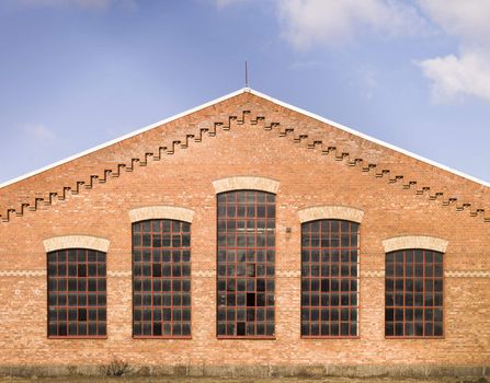 Old Fashioned Brick Wall building