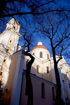 Old  historical orthodox church in Lithuania capital Vilnius