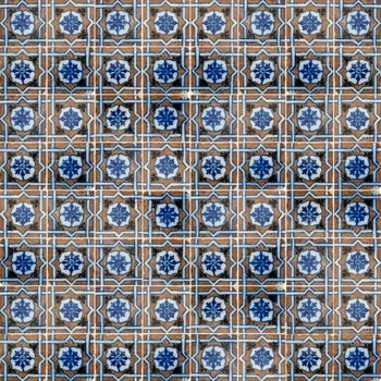 Seamless tile pattern of ancient ceramic tiles.