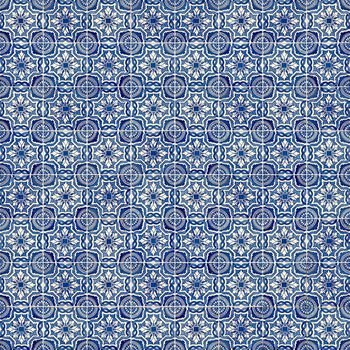 Seamless tile pattern of ancient ceramic tiles.