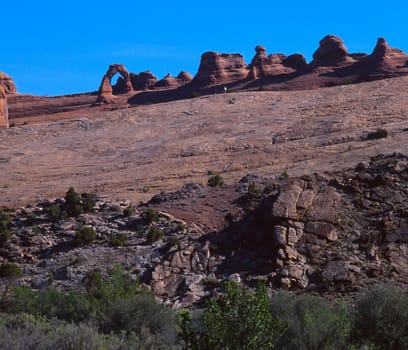 Arches National Park preserves over 2,000 natural sandstone arches, including the world-famous Delicate Arch, in addition to a variety of unique geological resources and formations.