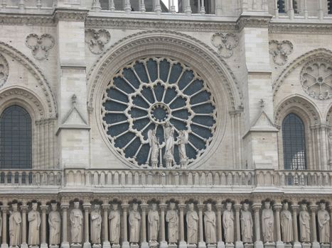 Close up of Notre Dame, Paris 
