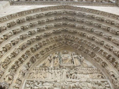 close up of the Notre Dame in Paris