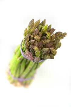 Asparagus on white background