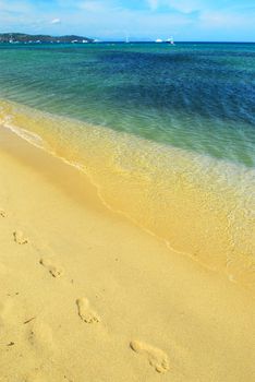 Pampelonne beach near St. Tropez in French Riviera
