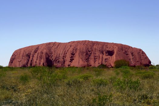 Uluru or Ayers Rock late in the day.
