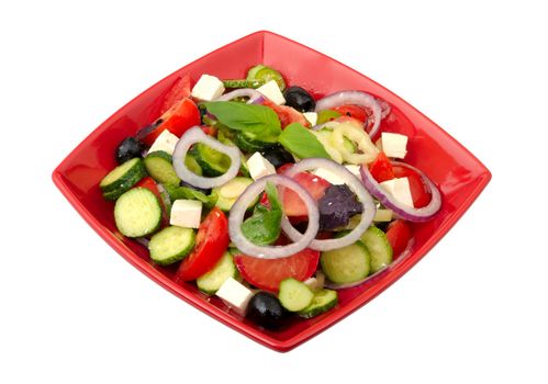 salad on a plate