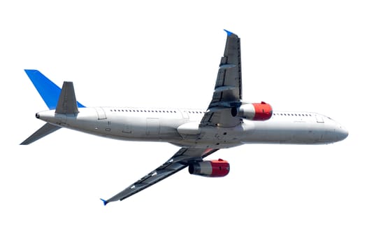 A plane isolated on a clean white background