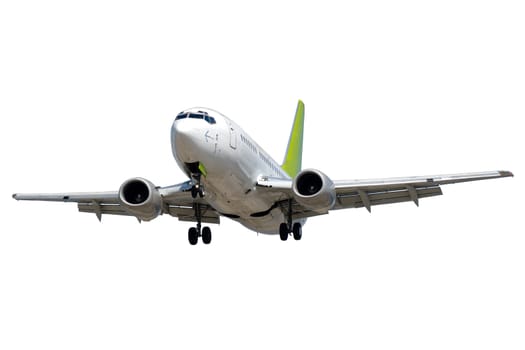 Plane isolated on a clean white background.