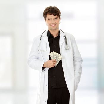 A handsome doctor with money.