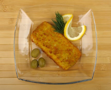 Fish fillets, breaded