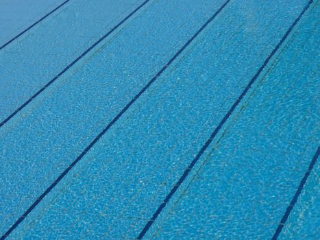 the  bottom of the pool and tiles