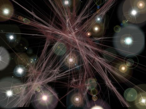abstract  composition of light and  form