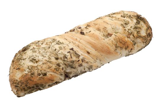 loaf of bread with herbs