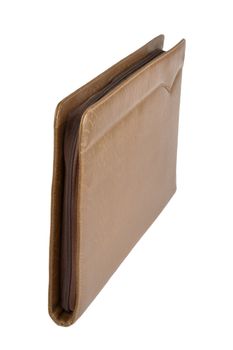 leather folder isolated on the white background