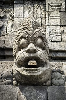 Architecture detail in Prambanan temple site, Indonesia