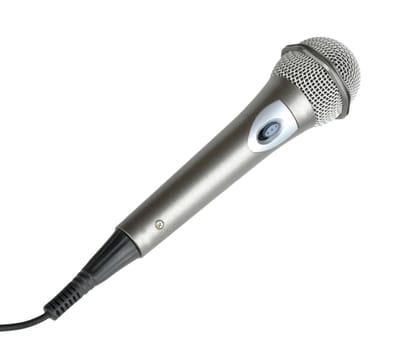 large microphone, isolated on white background.