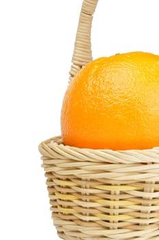 orange in the basket