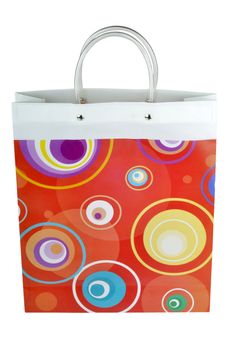 Shopping bags isolated on the white background