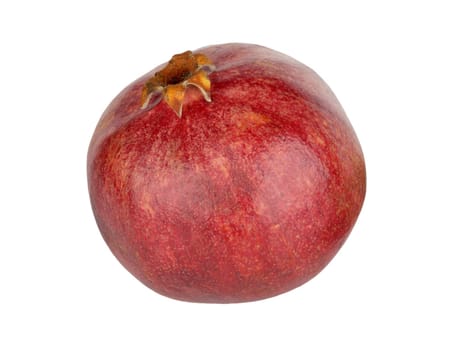ripe pomegranate isolated on a white background