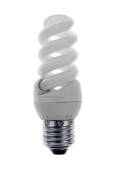 Spare light bulbs isolated on white background.