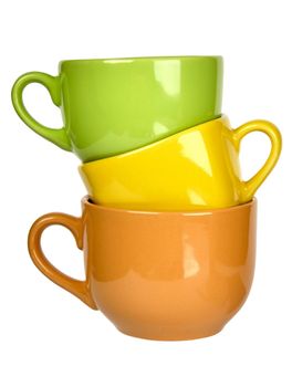 colorful ceramic cups