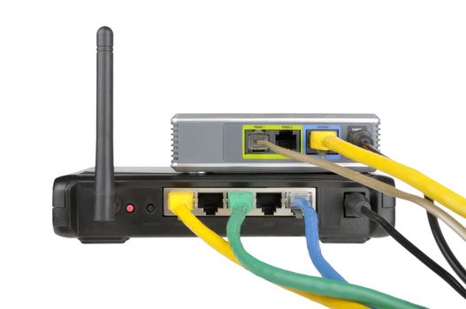 Wireless router and internet phone adapter