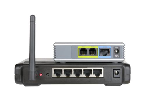 Wireless router and internet phone adapter