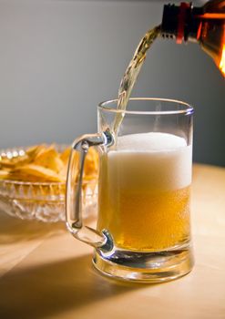 bubbles beauty in beer mug froth and freshness flow pour
