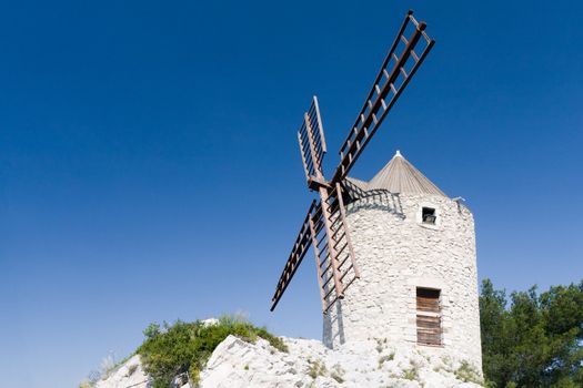 Windmill of Provence in Marseille, France