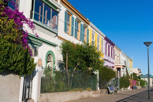 Colorful Houses in Valparaiso, Chile, UNESCO World Heritage.