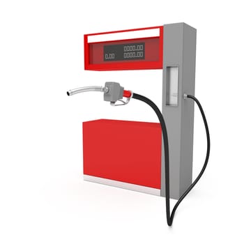 3d image of fuel pump on white background