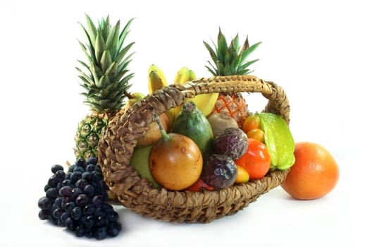 A basket filled with delicious fruits