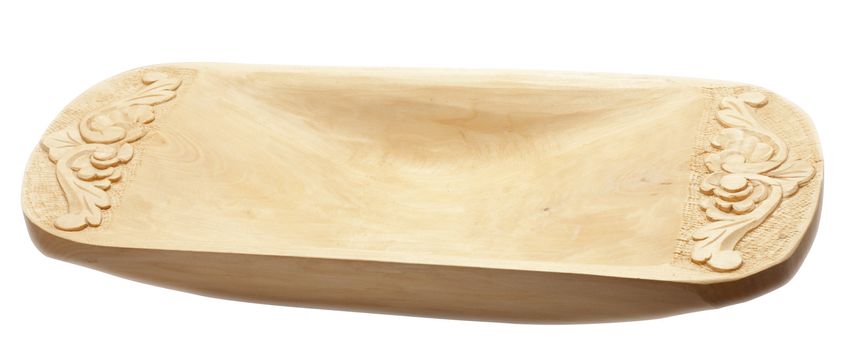 Norwegian carved wooden bowl, traditionally used for porridge