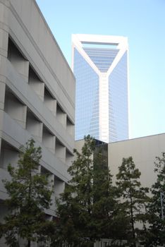 Downtown Charlotte North Carolina office buildings.