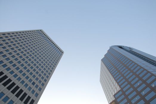 Downtown Charlotte North Carolina office buildings.