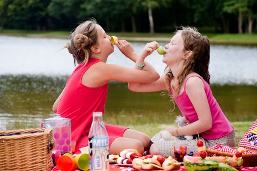 Teenagers having a great time in the park