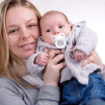 Happy family with their new daughter