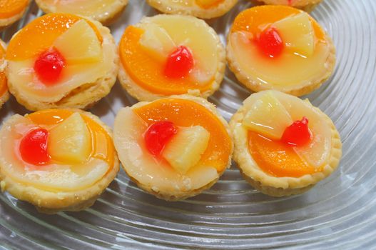 dessert with fresh fruits